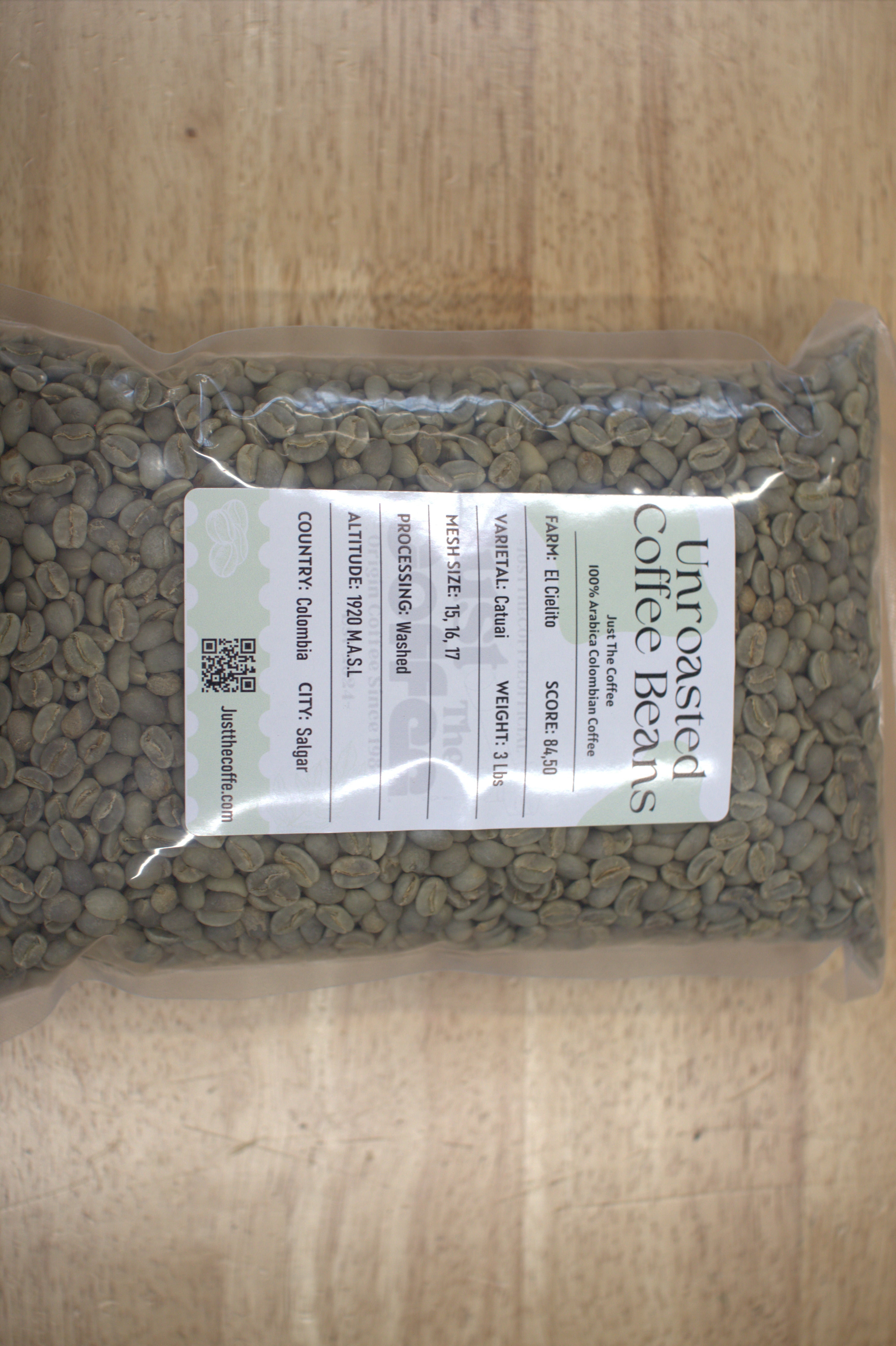 Unroasted Green Coffee - Variety Catuai Farm: El Cielito