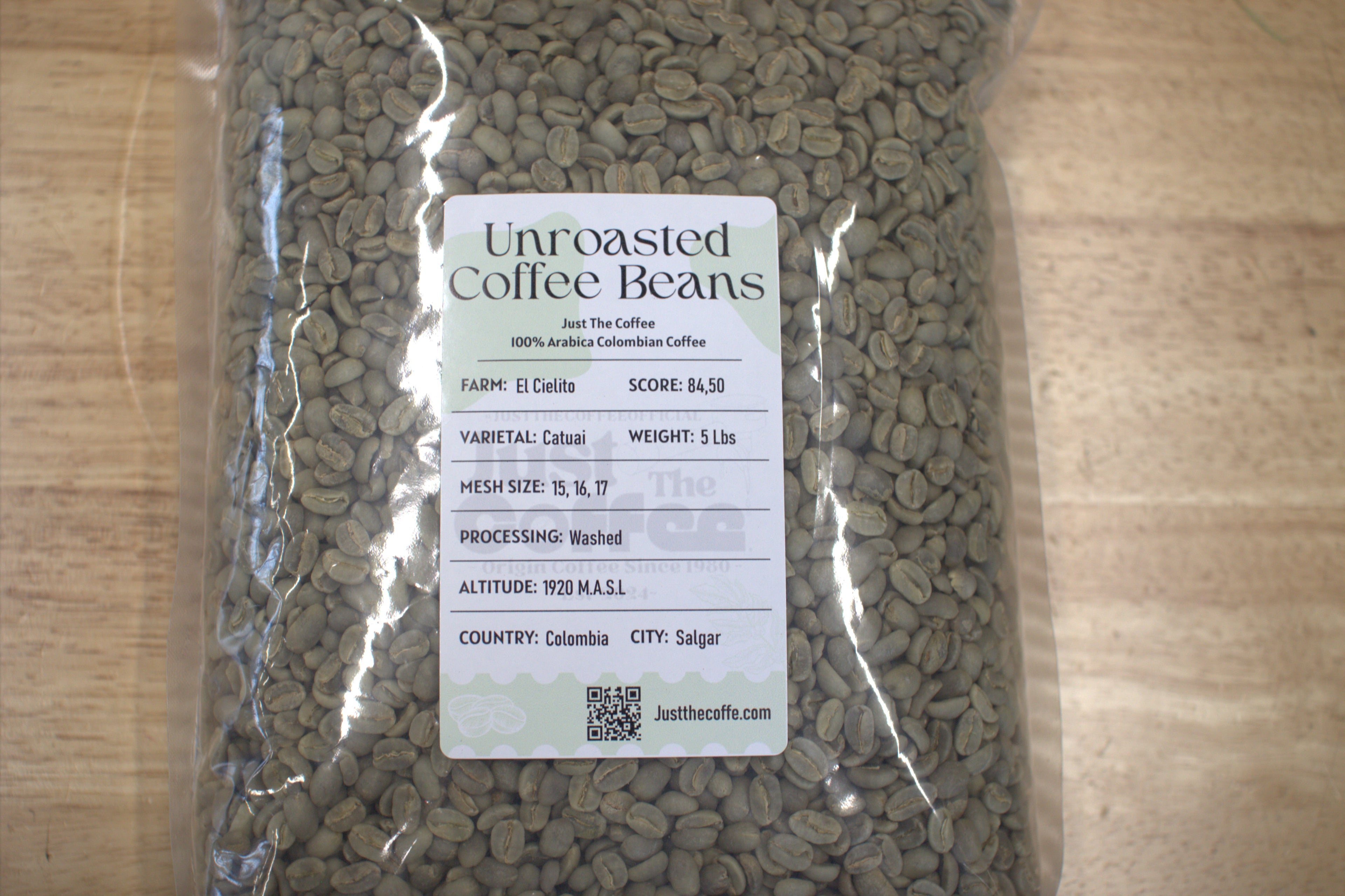 Unroasted Green Coffee - Variety Catuai Farm: El Cielito